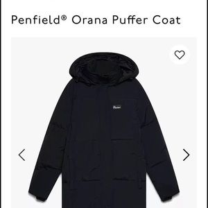 NWT Penfield long black puffer coat, never worn